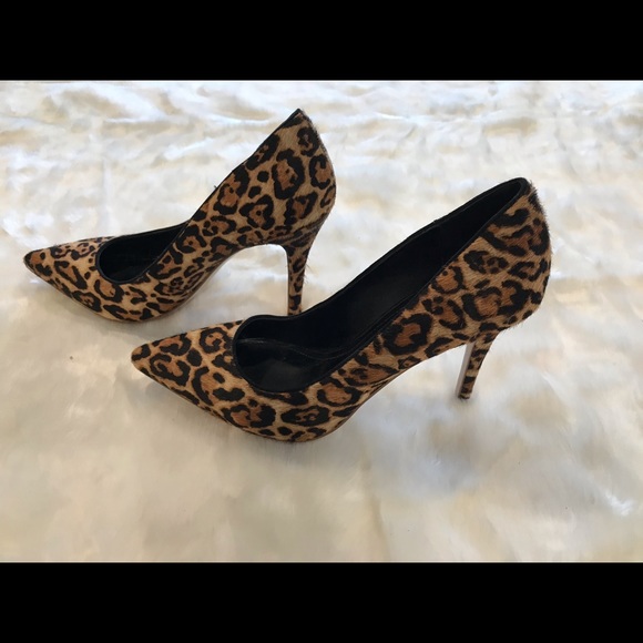 White House Black Market Shoes - Black House White Market animal print heels
